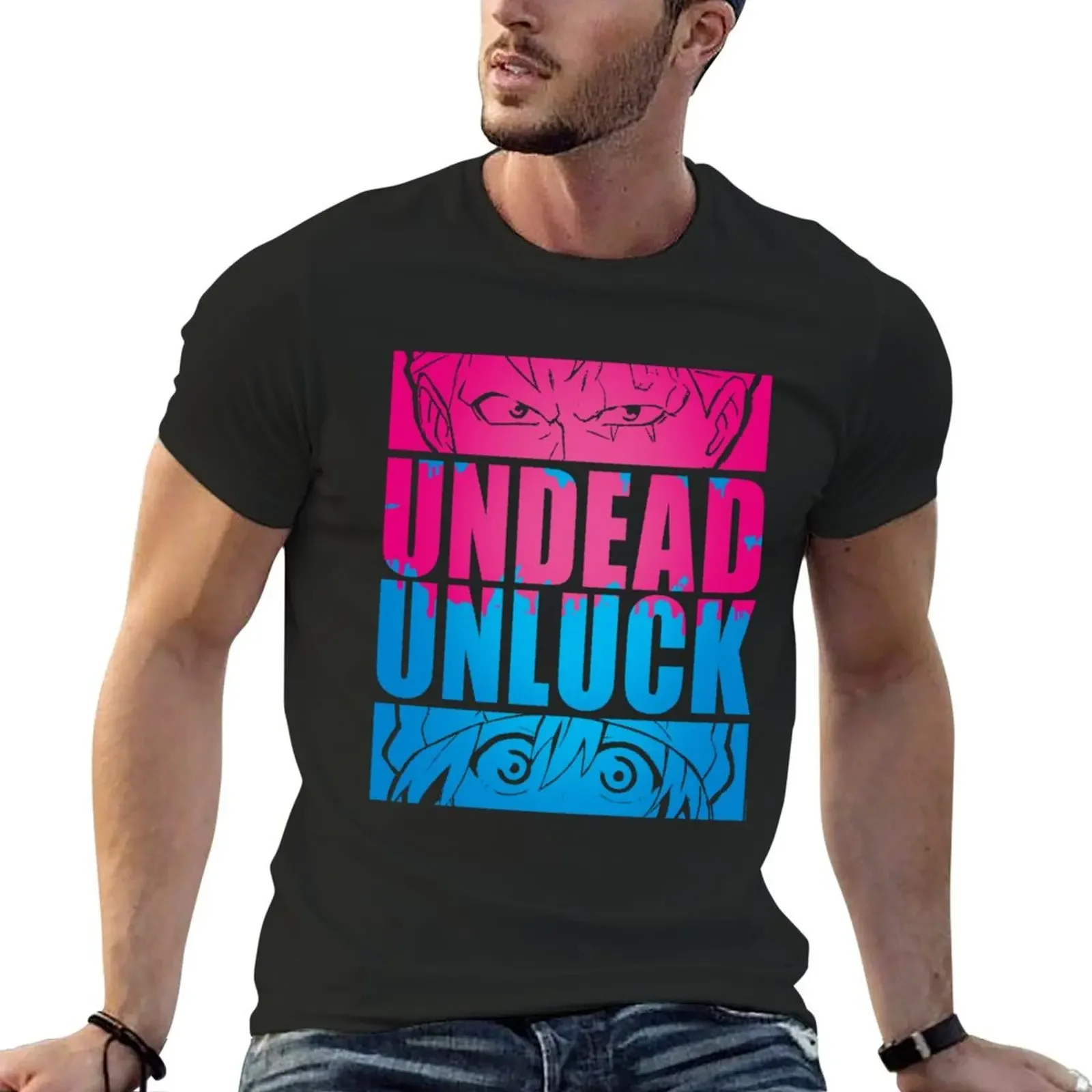 Undead Unluck Andy & Fukko Eye Panels T-Shirt summer clothes graphic t shirts man clothes plus sizes plain black t shirts men