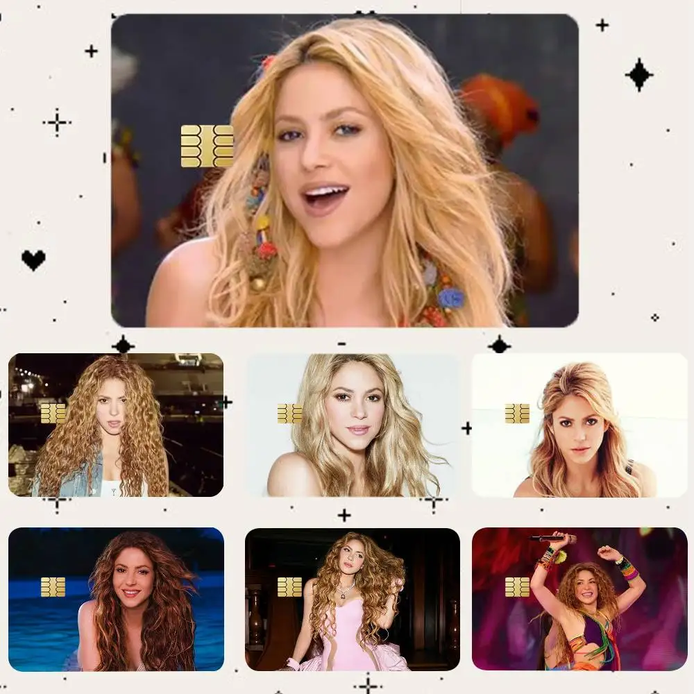 

Shakira HD Waterproof Card Skins Protective Stickers for Credit Bank Game Cards