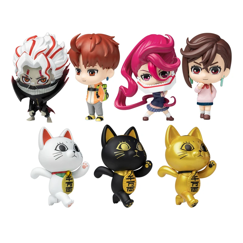 Disponibile Bandai SUNRISEPOP Dandadan Blind Box - Chibi Ekuran e set di figure di versione Q della nonna ad alta velocità, arredamento ufficiale per scrivania anime