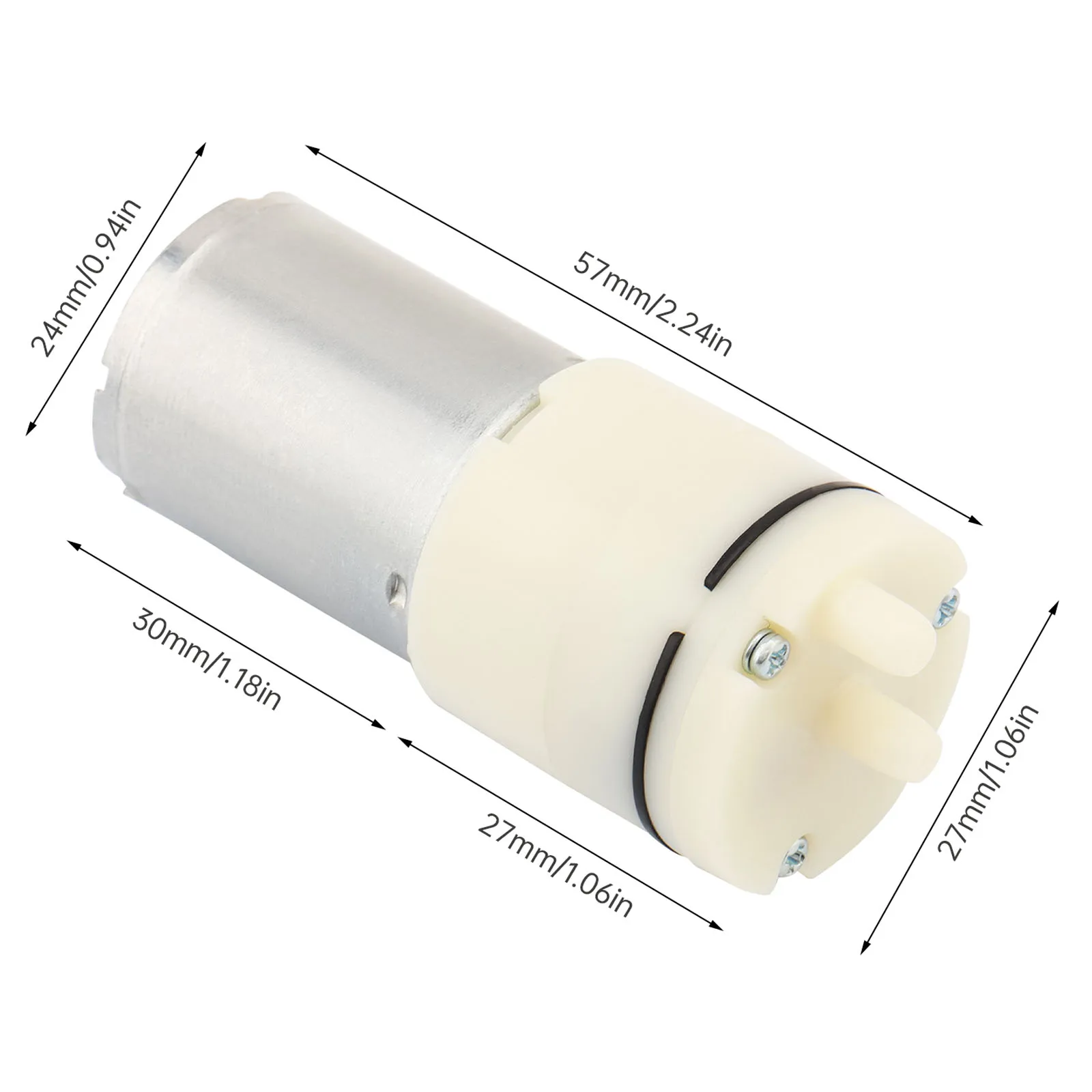 에어 다이어프램 펌프 마이크로 진공 부스터 모터, 블랙헤드 리무버, 미용 기기, 진공 포장, 유방 펌프용, R370, 3.7-12V