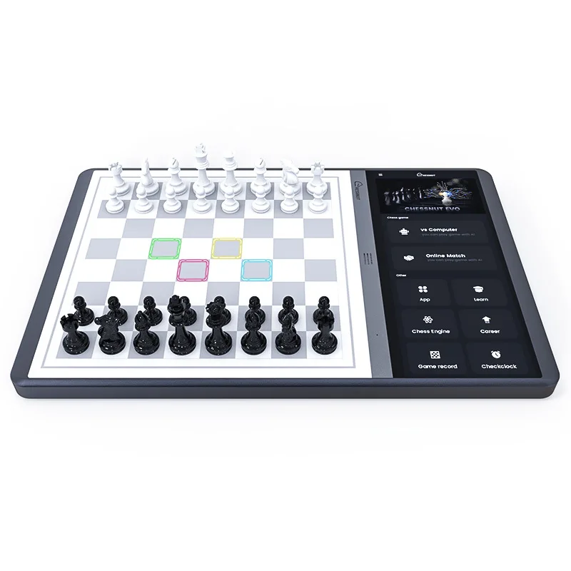Premium All in One AI Smart Chess Board with Built in Engines for Human vs AI Online Play and Kids Training