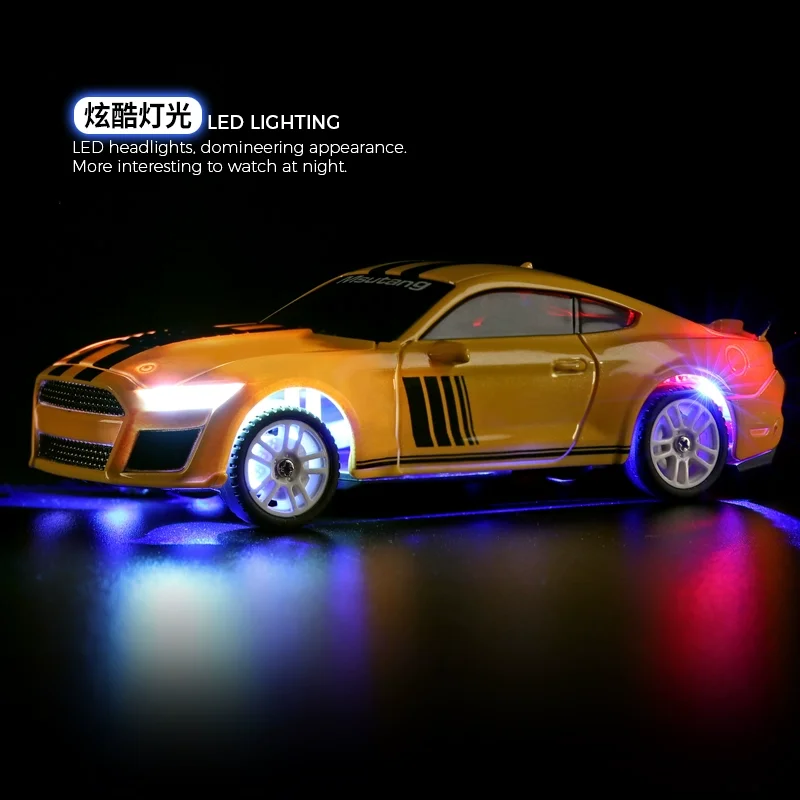 K4308 elektryczny samochód driftowy z napędem na cztery koła 1:43 z żyroskopem, światłem, profesjonalny model samochodu RC do zawodów sportowych dla chłopców