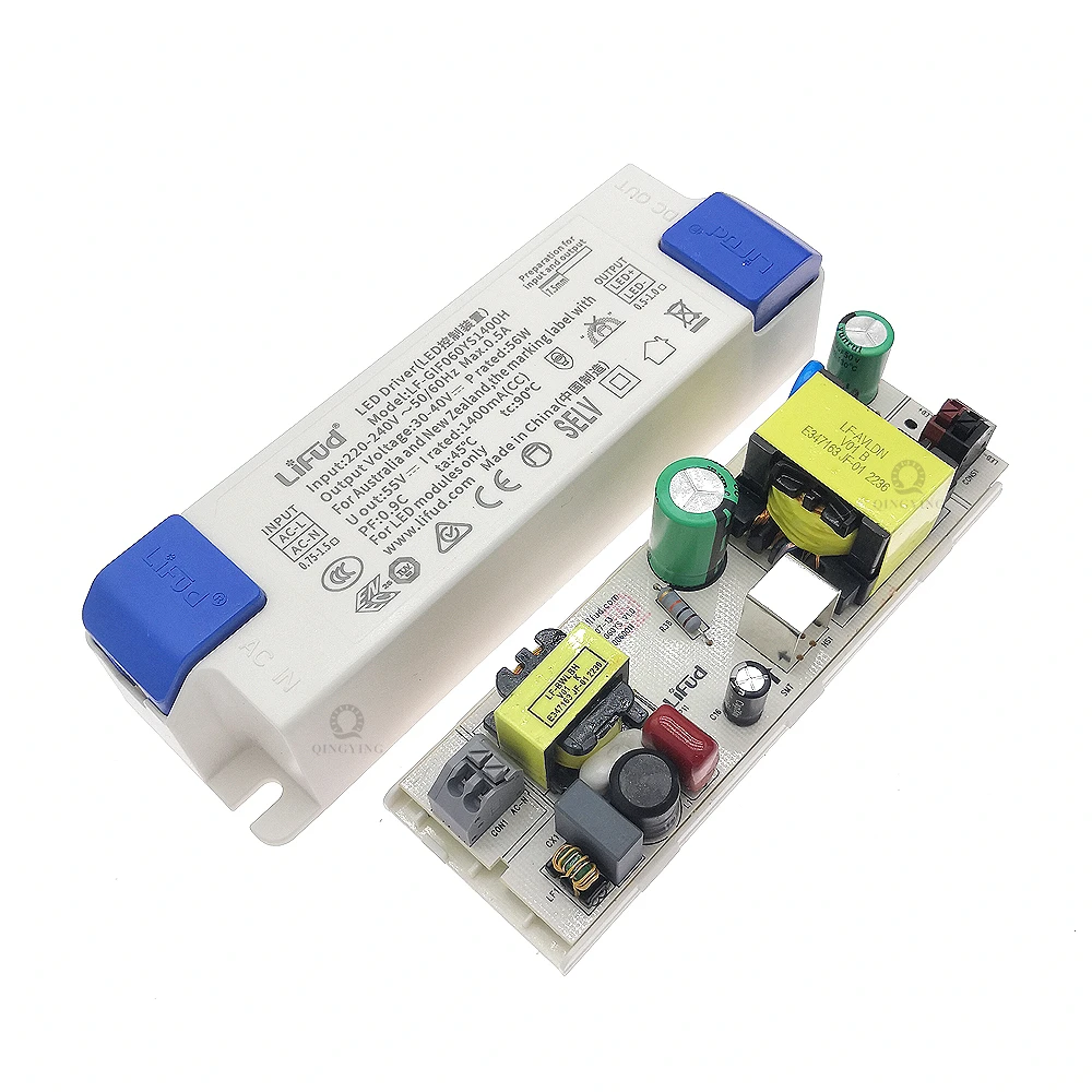 LiFud-Controlador LED de 8W-60W, transformador de alto PF lf-girxxxym YS Series 350mA 800mA 900mA 1000mA 1300mA 1400mA 1500mA