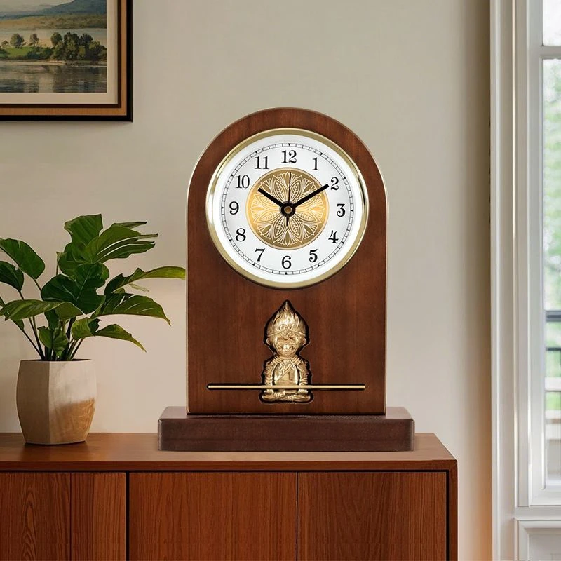 

Новые настольные часы из цельного дерева, роскошные винтажные часы, часы для гостиной, спальни, офиса, бесшумные настольные часы, креативный подарок для дома