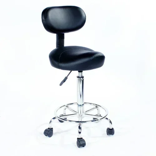 Saddle Ergonomic Foot Repair Tattoo Chair Wheel Hairstylist Beauty Salon Rotating Stool