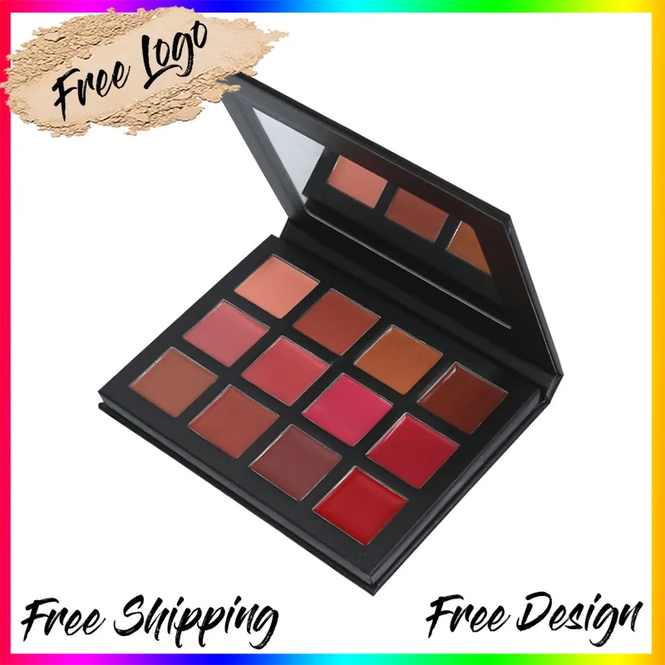 

DIY Multicolor Matte Lipstick Palette Private Label Custom Logo Vegan Makeup Wholesale