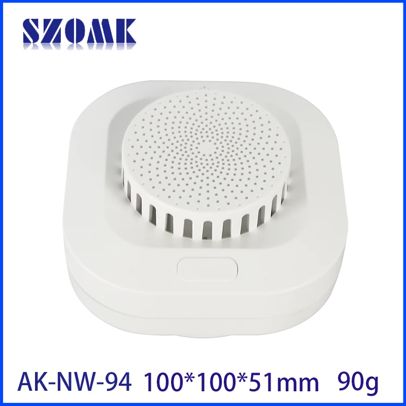 SZOMK AK-NW-94 100*100*51mm Manufacturer ABS AA 9V Battery Iot Network Wireless Wifi Router Plastic Enclosure