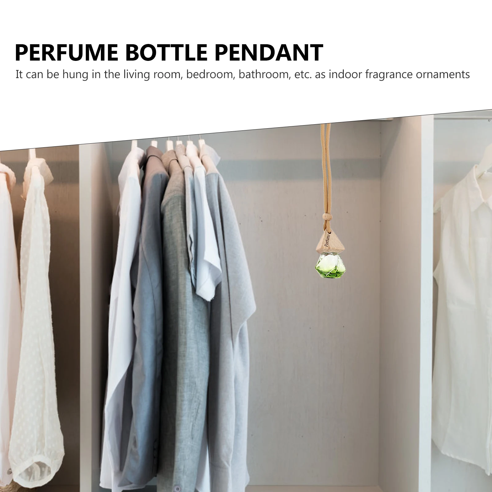 

10pcs Fragrance Bottle Car Hanging Ornament Perfume Pendant Air Freshener Auto Interior Diffuser Pendant Car Decor