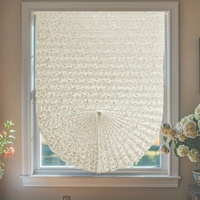 Stylish Printing Blackout Pleated Curtain Adjustable Temporary Blinds No Drilling Self Adhesive Window Shades Home Decor