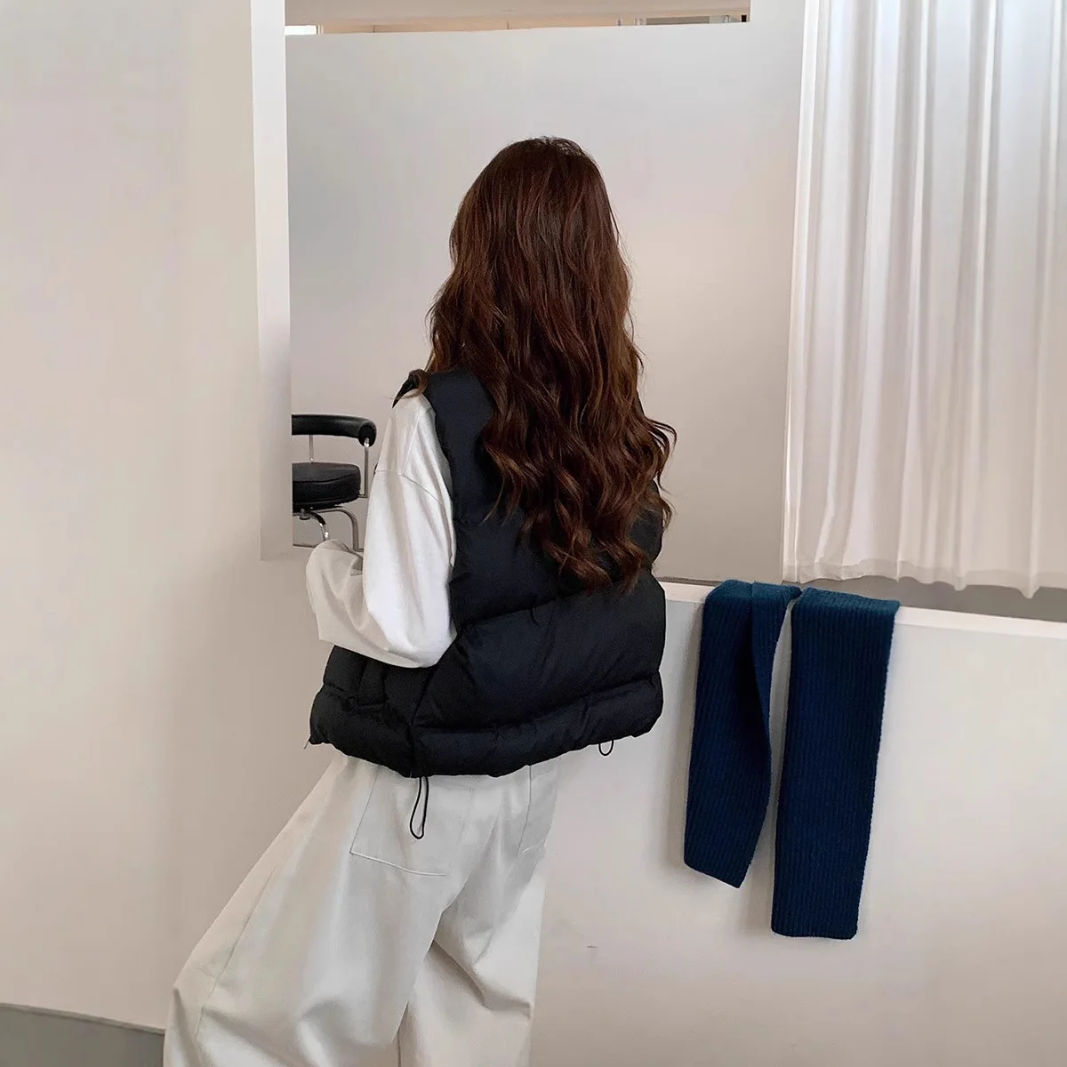 

Vests Waistcoats Thick Womens Tops For Woman Winter Velvet Plush Double-Layer French Style Exquisite Modern Softy Comfortable OL