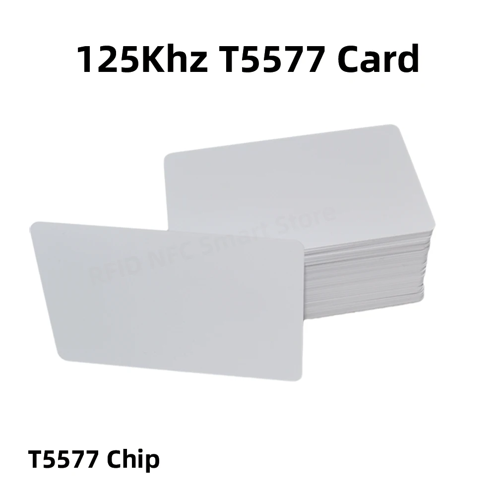 10PCS T5577 Replication  Rewritable EM ID Key Card RFID Tag Keyring Card 125Khz Proximity Token Access Replication LF 125Khz