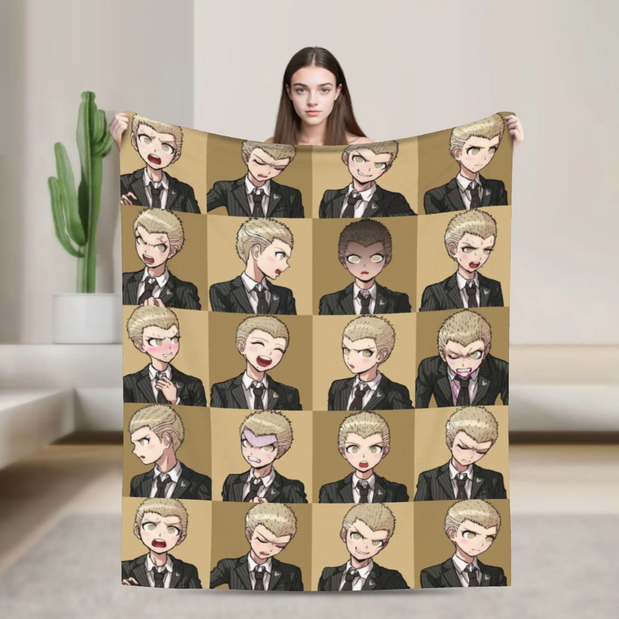 Fuyuhiko Kuzuryuu Blankets Danganronpa Souda Plush Throw Blankets Summer Air Conditioning Personalised Soft Warm Bedsprea,