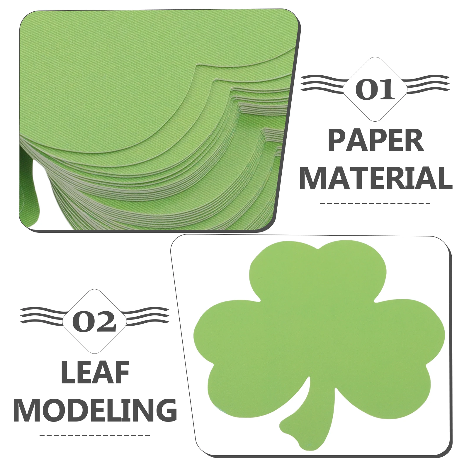 

Clover Card Decorative Cutout Teacher Classroom Decorations Unique Blank Paper Cutouts Bulletin Board for Scrapbooking