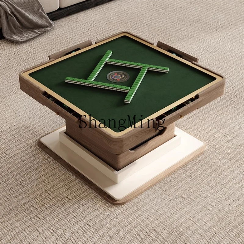 

LXY mahjong table lift coffee table rock slab dining table integrated dual-purpose multi-function
