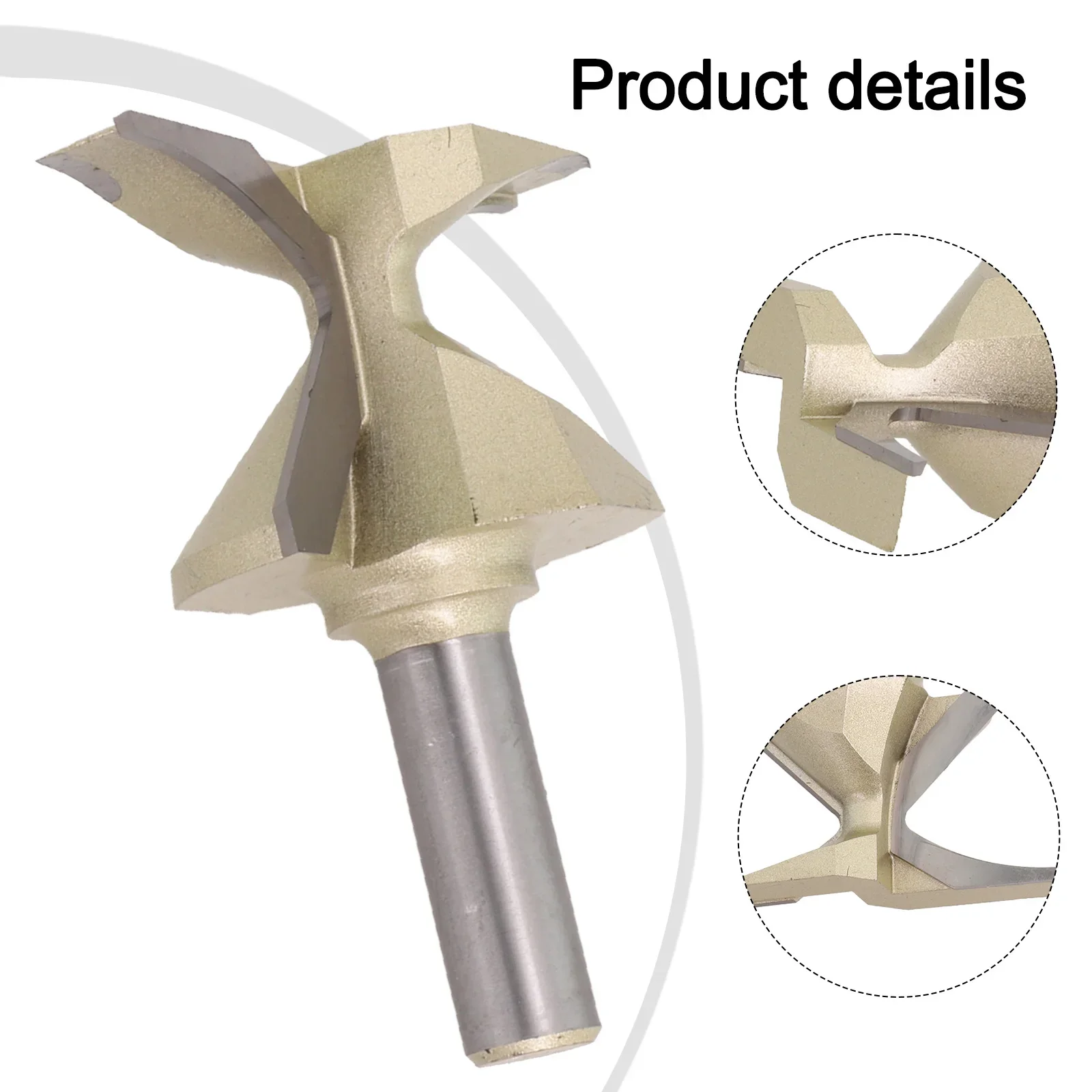 R18/R30/R50 1/2-inch Shank Woodworking Router Bit Double Flute Router Bits Milling Cutter For Wood Hand Tools Woodwork Tool