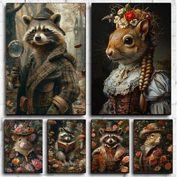 5D DIY Diamond Painting Animals Cross Stitch Kit Full Drill Round Embroidery Mosaic Art Picture of Rhinestones