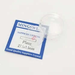 Ultra Clear Resist Scratch 1.5mm 20-29.5mm Watch Glass Round Flat Sapphire Watch Glass Crystal Replacement Part For Watchmaker