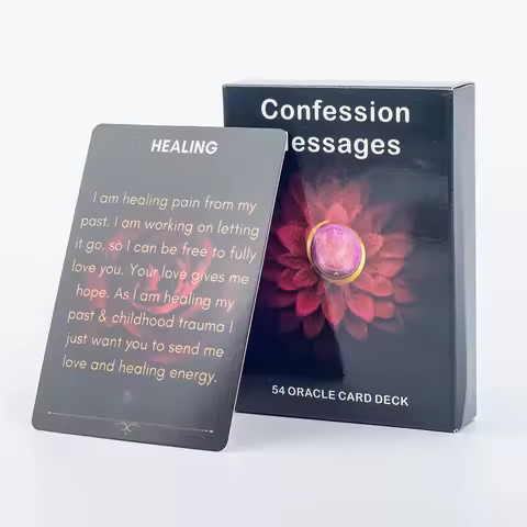 54 Oracle Card Deck for Confession Messages Love Message Prophecy Keywords Divination Board Game 10.3*7.3cm