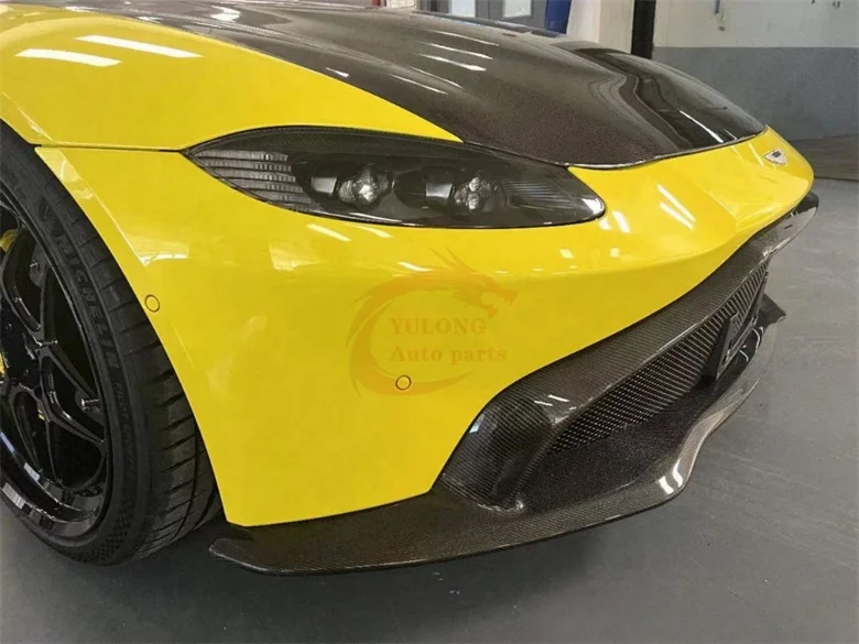 TM Style Dry Carbon Fiber Front Lip Front Bumper Spoiler Bodykit for Aston Martin Vantage