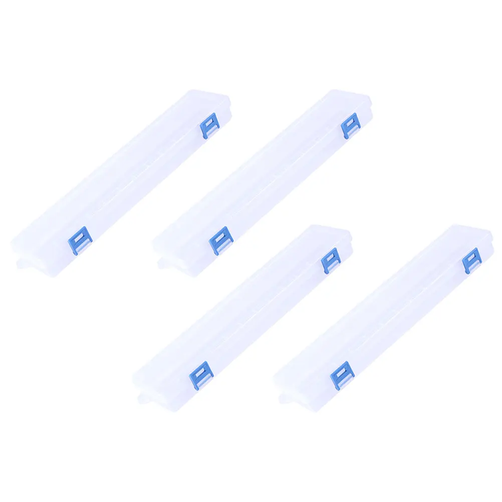 

4 Pcs Oil Clear Storage Case for Painting Supplies Portable Handheld Organizer Craft Watercolor Brushes