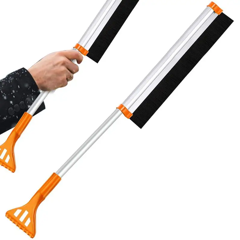 

Snow Brush And Scraper 3 In 1 Scraper Removal Portable Multifunctional Car Snow Plough Shovel Kit For Snow Removal Backyard