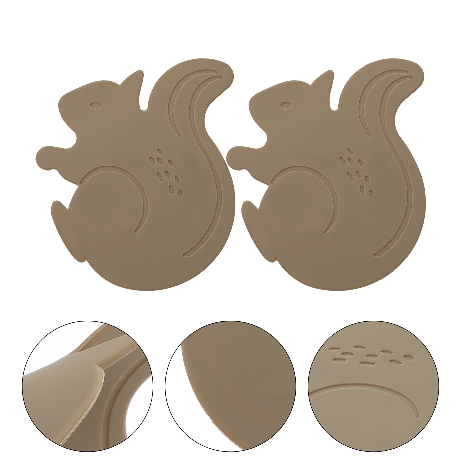 

2Pcs Premium Anti Slip Silicone Heat Resistant Mat for Home Restaurant Coffee Shop Silicone Heat Resistant Mat