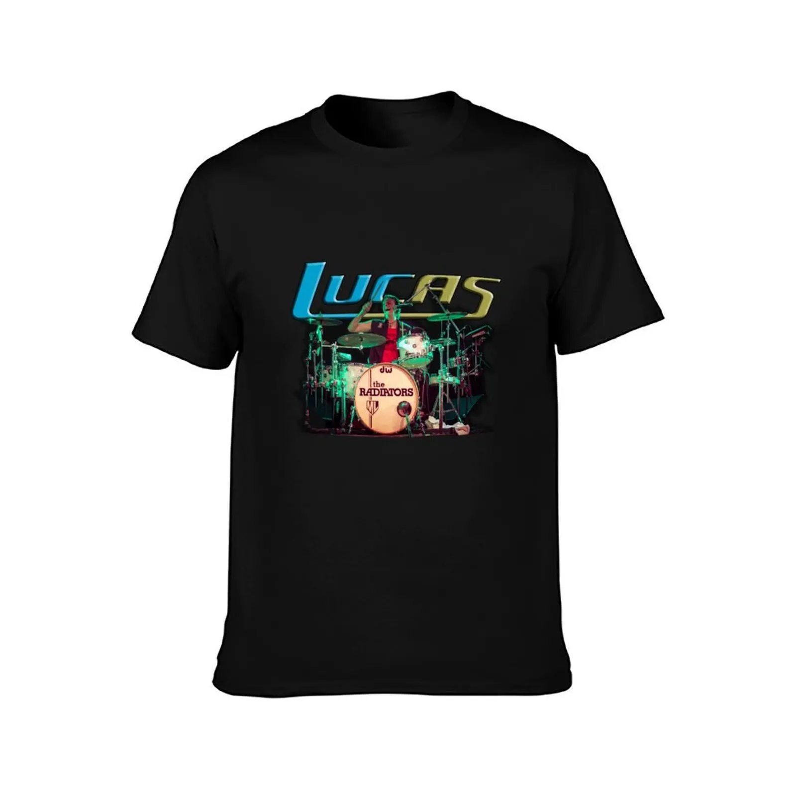 Officially Authorised Mark 'Skid' Lucas Live drum collection T-Shirt, Summer Casual Cotton Tee, Oversized Streetwear Tops