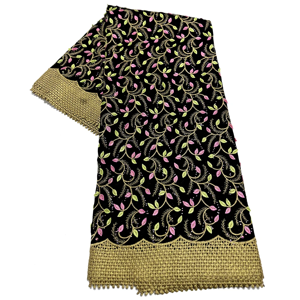 

Newest Applique 3D Embroidered Swiss Voile Lace With Water Soluble Lace Fabric For Sewing Nigerian Party Women Dresses 5 yards