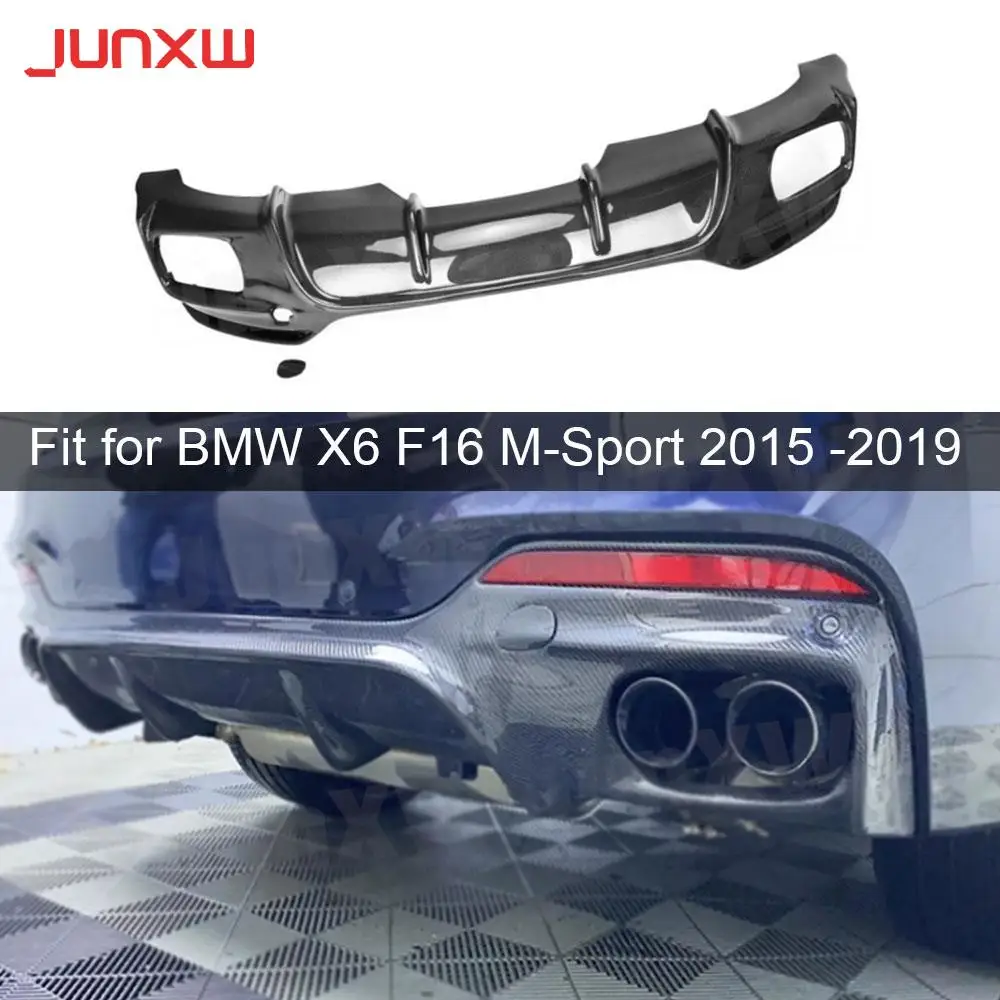 

Carbon Fiber FRP Rear Bumper Lip Spoiler Body kits for BMW X6 F16 M Sport 2015 -2019 Rear Lip Guard Car Accessories