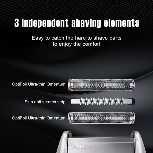 Imagen 2 del producto Cabezales de afeitadora de repuesto Brangdy 70S Series 7 compatibles con recortadora de barba Braun S7 720 725 730 750CC 760CC 790CC 797 799