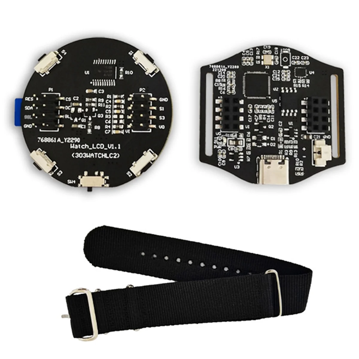 For Raspberry Pi RP2040 Development Board TFT Display Multi-Function 1.28 Inch Round Watch Development Board