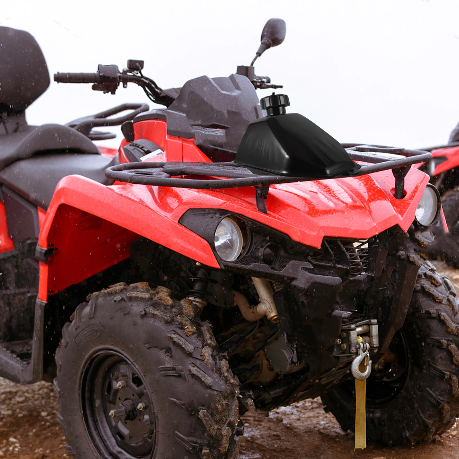 

3L Atv Gas Tank Motorcycle Fuel Bottle Metal Small Gas Tank 50Cc Engine Durable Iron Easy Install Stylish Design Environmentally