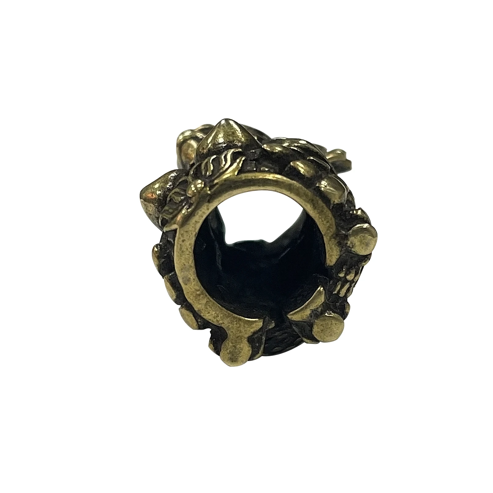 Mayan Goddess Wolf Skull Samurai Lion Knife Beads Outdoors Tools for Paracord Umbrella Rope Key Rings Accessories Charms