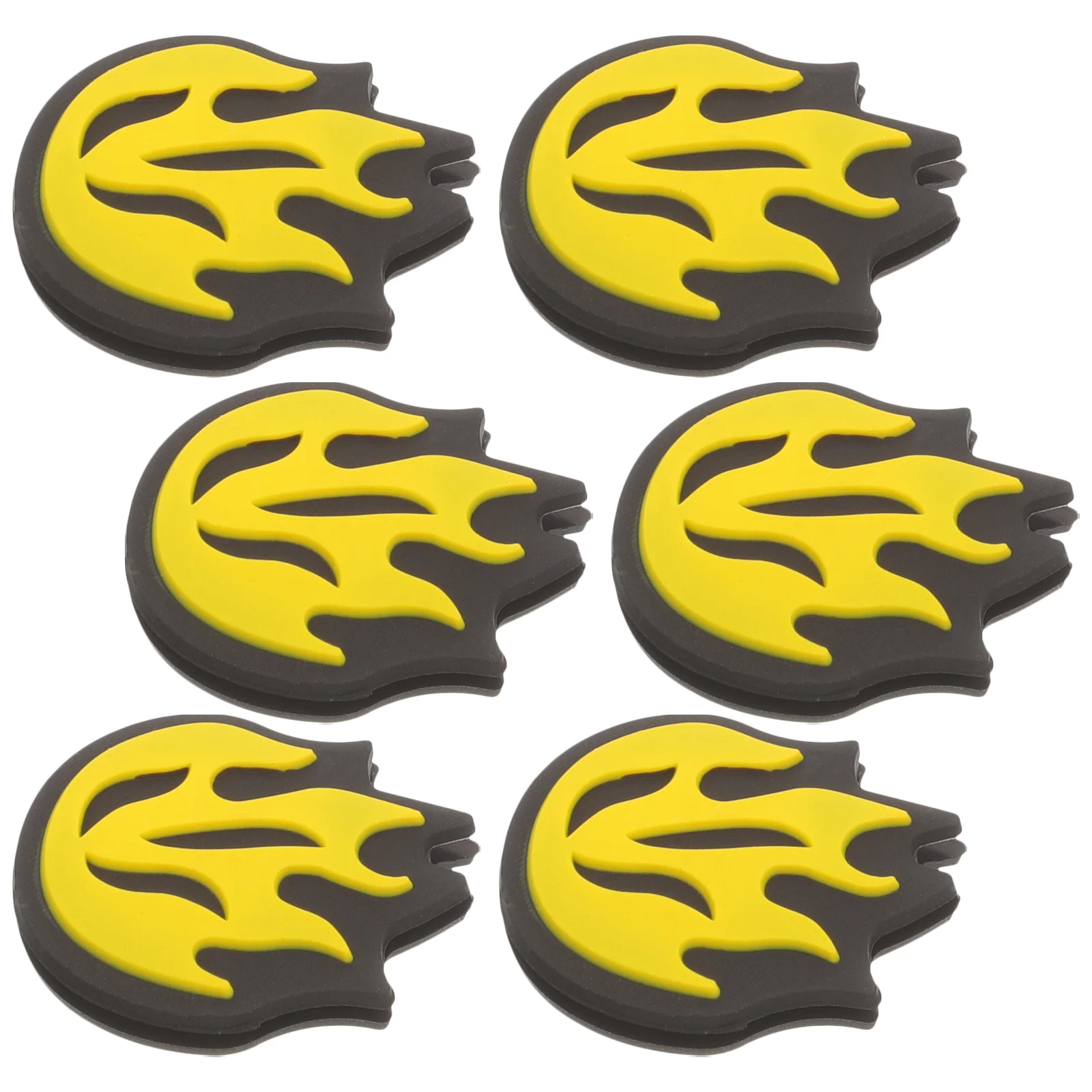 6 Pcs Tennis Racket Absorber Shocks Dampening Supplies Absorbers Silicone Dampeners Silica Gel Vibration Racquet