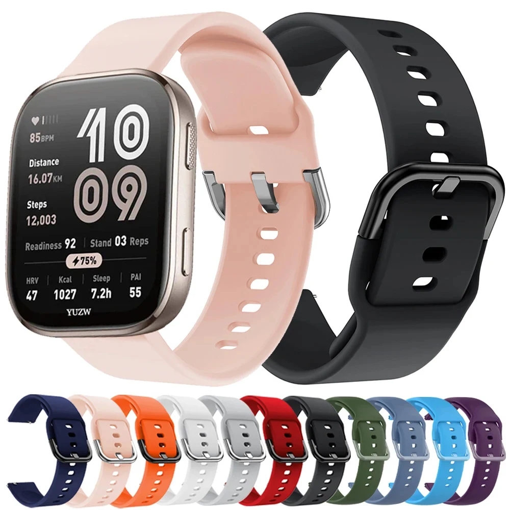 Bracelet de montre 20/22mm pour Amazfit Bip 6 5 UNITY Bip3 U S, bracelet de remplacement pour Amazfit Active 2/Max 48mm/BALANCE 2 correa