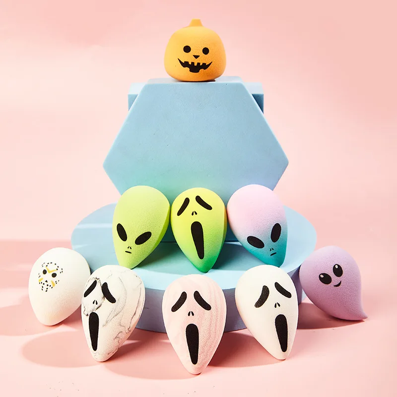 Halloween Theme Beauty Egg Professional Foundation Makeup Sponge Concealer Cream Puff Beauty Cosmetic Make Up Sponge Cosmet Puff