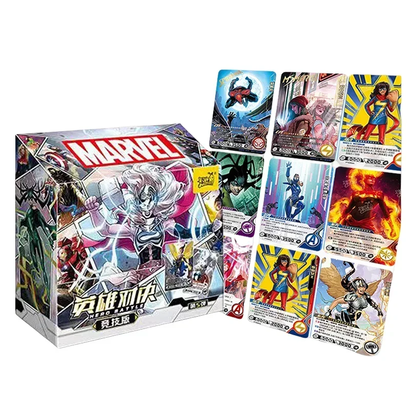 KAYOU Marvel Avengers Cards Iron Man Cosplay Heroes Battle Game Cards Board Game TCG SSR/SR/R/HR/LR Toys Christmas Gifts