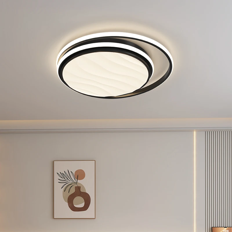 Modern Minimalist LED Ceiling Lamp Bedroom Matte Ceiling Lamp Living Room Lighting Moon Surface Decoration Lamps