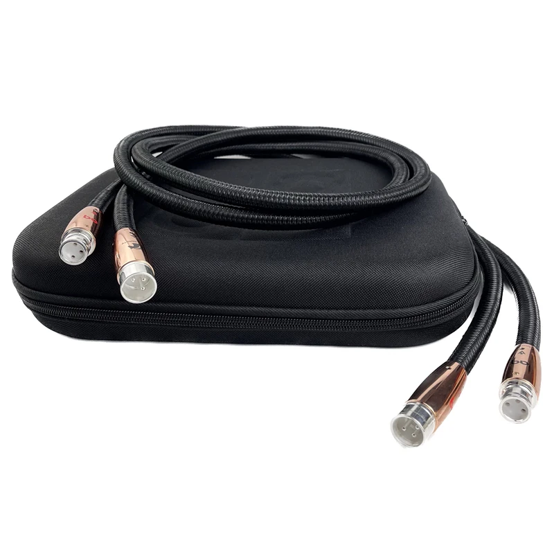 Pair Black Beauty XLR Balanced Cable Cable PSC+ HiFi Audio Line with Silver Plated Red Copper Plug