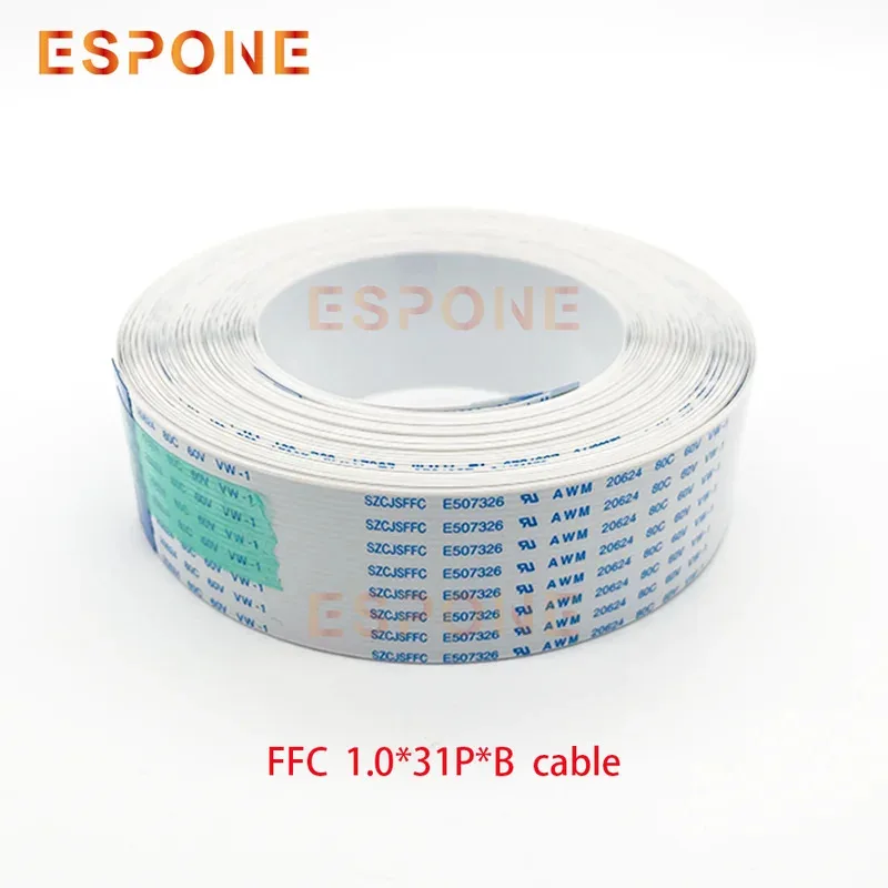 ESPONE 1 قطعة FFC 31P كابل لمجرة الذكية اللون Mutoh VJ1604 1624 RJ900 لوحة الطابعة كابل بيانات مسطح 31 دبابيس الملعب 1.0 مللي متر
