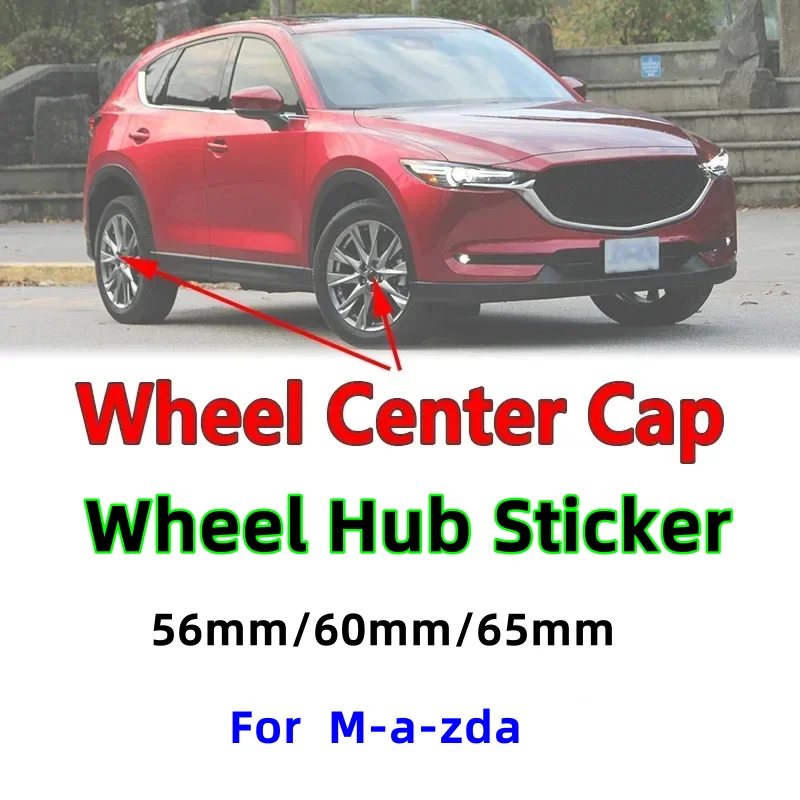 

4-piece set 56mm 60mm 65mm 68mm Stickers Car Wheel Center Hub Caps Car Wheel Rim Hubcap Covers Styling Auto Accessories