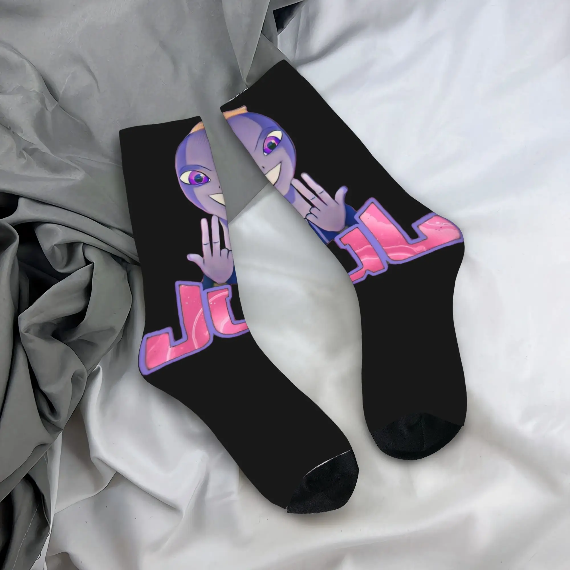 France rappeur amour Jul imprimer chaussettes gothique bas automne anti-dérapant femmes hommes chaussettes doux graphique Sports de plein air chaussettes