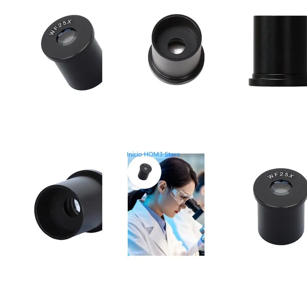 A5YD Professional 25X Microscope Eyepiece for Biological Microscopes 23.2mm Mount
