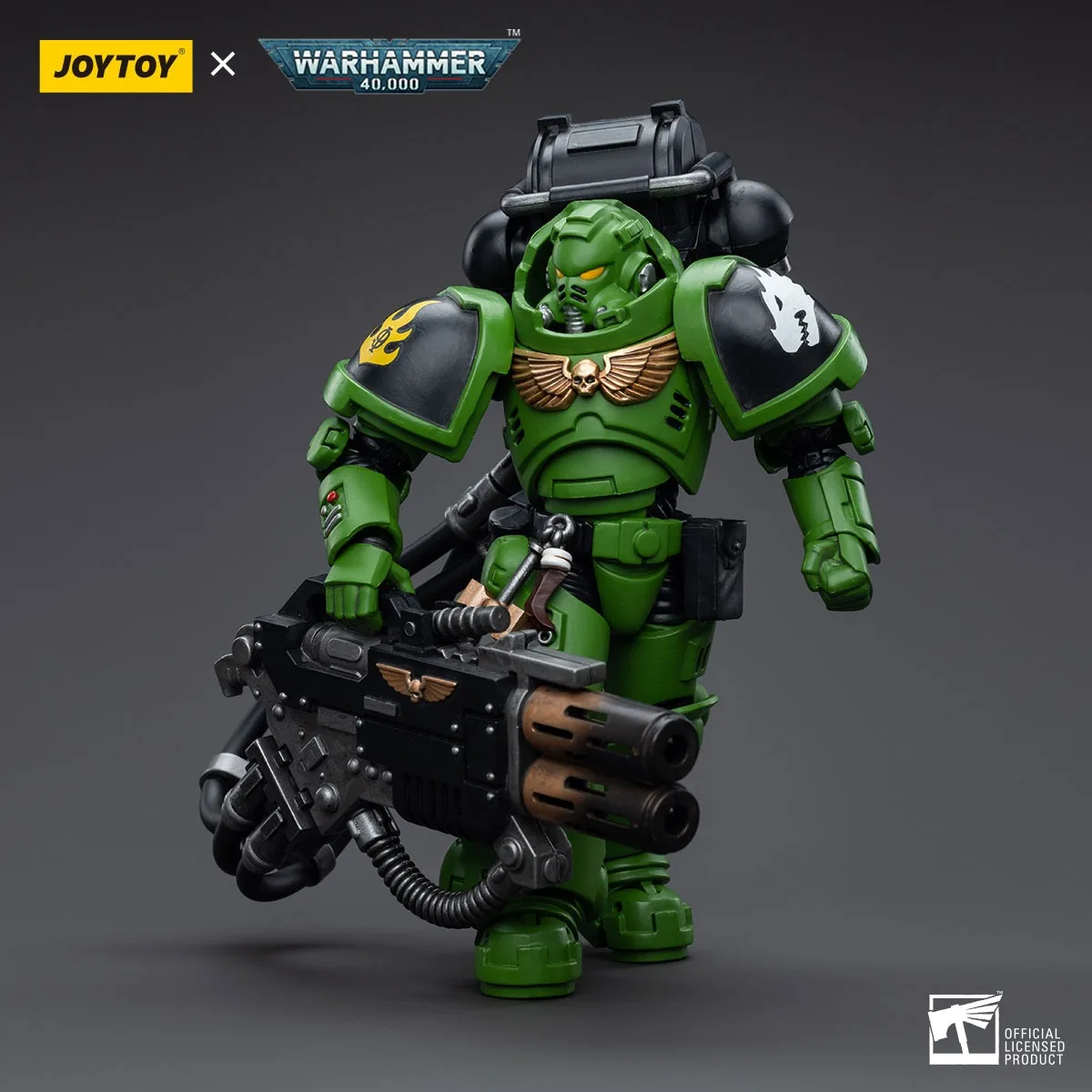 JOYTOY Warhammer 1/18 Figuras de ação Salamandres Eradicators Irmão Xavak Modelo Toy Boy Presentes 3,75 polegadas
