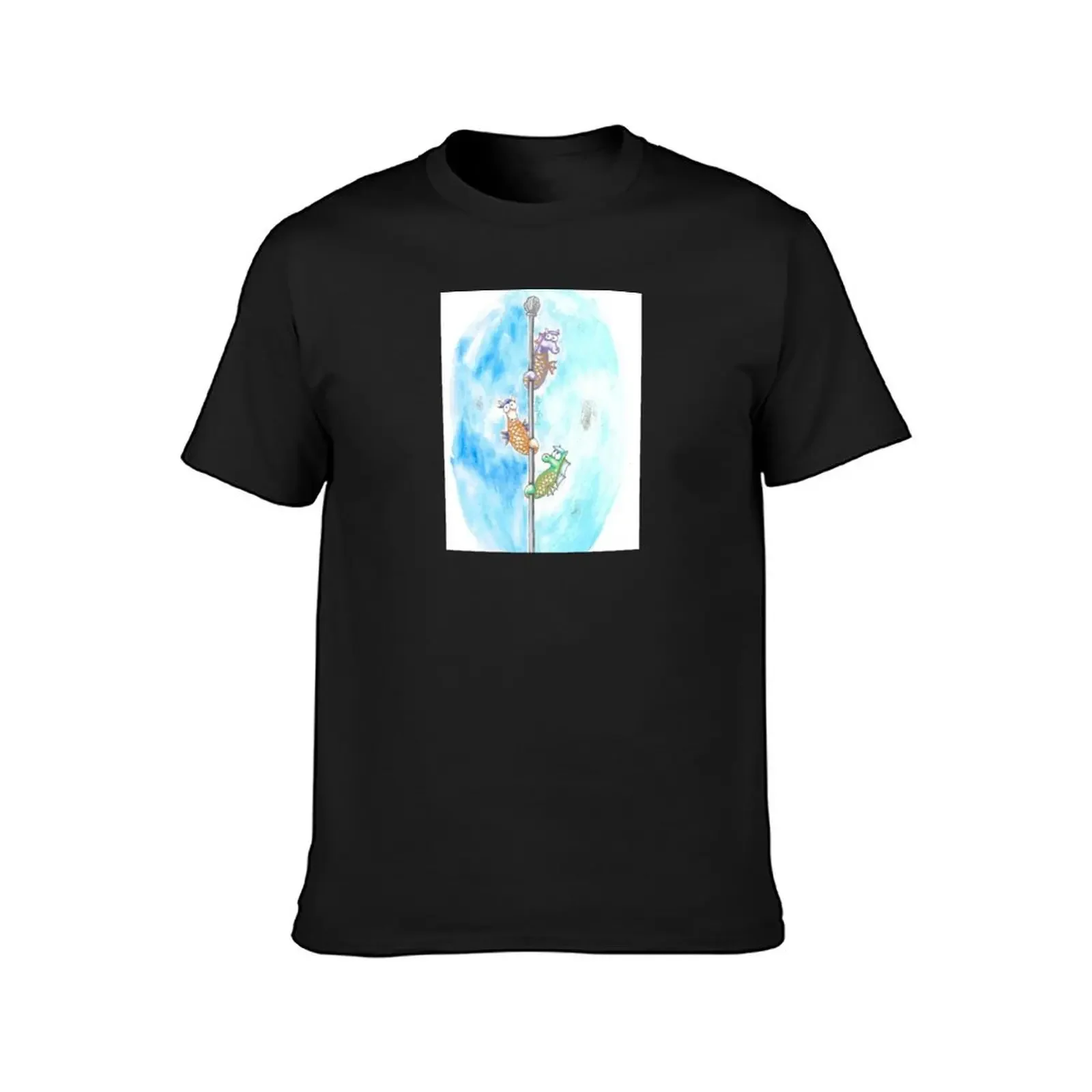 Pole Dancing Seahorses T-Shirt kawaii clothes vintage man t shirt essential t shirt vintage t shirt men