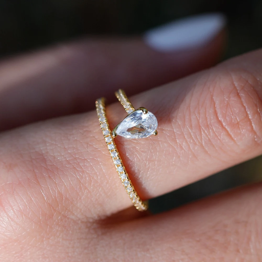 

Кольцо с муассанитом 0.8 карата, цвет D, чистота VVS1, грушевидная огранка, из стерлингового серебра 925 пробы, с лабораторным бриллиантом GRA в форме капли, обручальное/свадебное кольцо, подарок для женщин