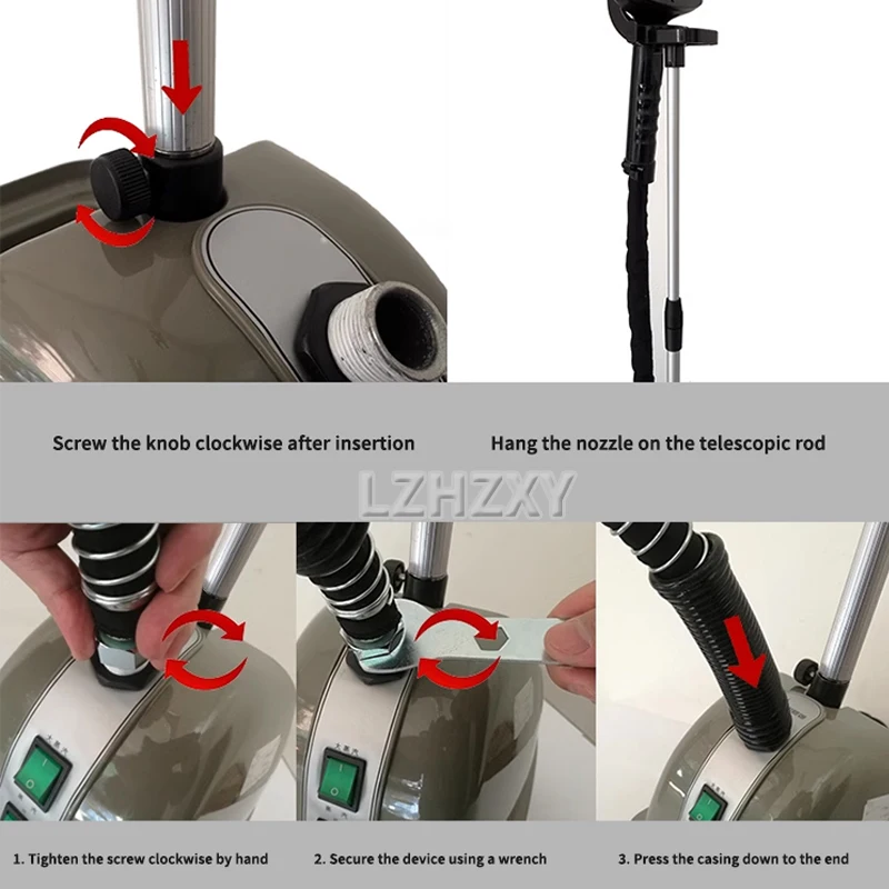 Commercial High Power Hanging Machine Hand-held Vertical Iron Ironing Clothes Steamer Clothing Store Ironing Machine 220V1500w