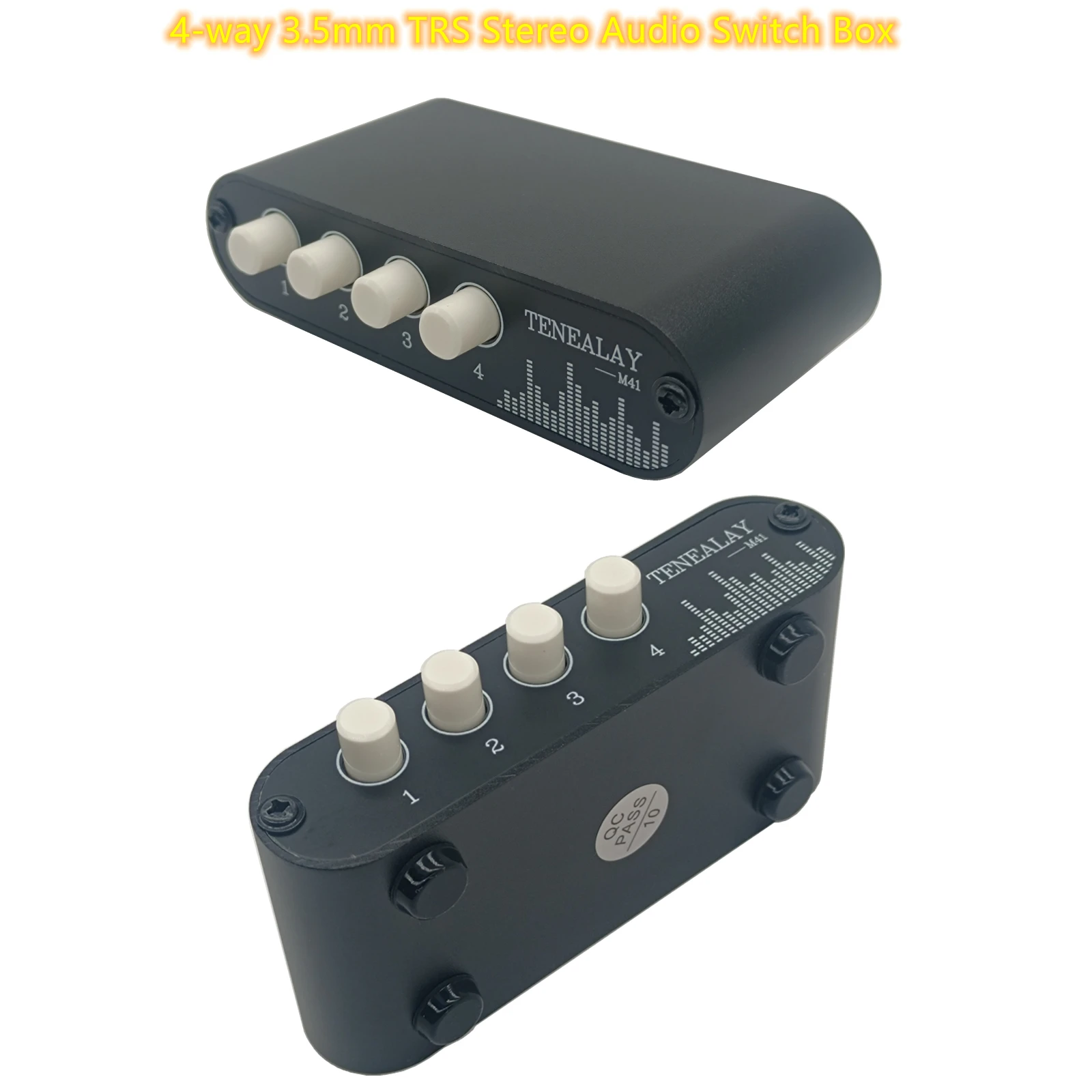 (M41) 4 in 1 out / 1 in 4 out AUX 3,5mm Stereo Audio eingang Signal Quelle Switcher 4 Weg line-level-Audio quelle selector box