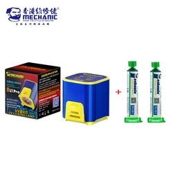 MECHANIC L1-Cuentas de lámpara doble inteligente, luz de curado UV 7W, herramienta de reparación de curado rápido, Máscara de Soldadura óptica OCA, pegamento de resina de aceite