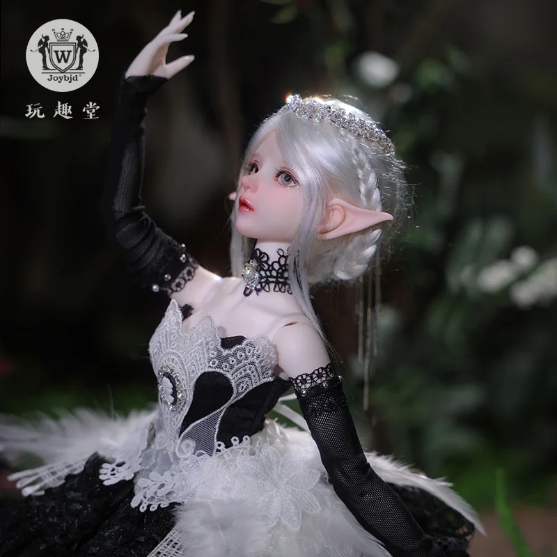 Joybjd Yeva 1/4 Bjd Doll LDS Black Swan Small Forest Elf Of Fairy Elf Ears Tentacle Resin Doll